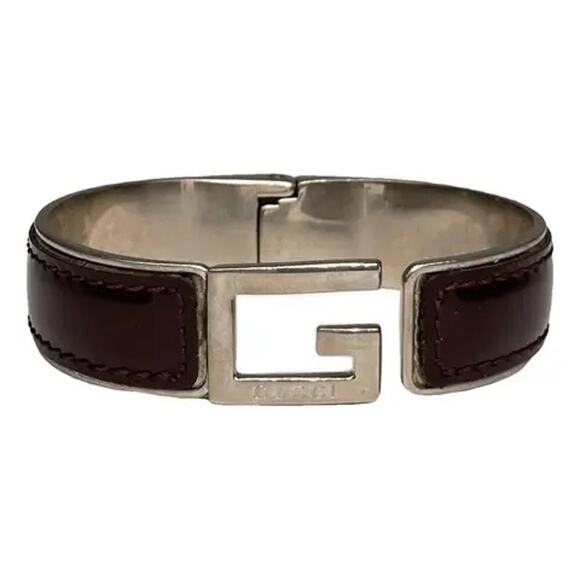 674. Gucci Leather Bangle Bracelet - Picture 7 of 7